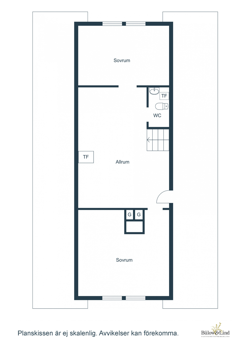 Planlösning övre plan