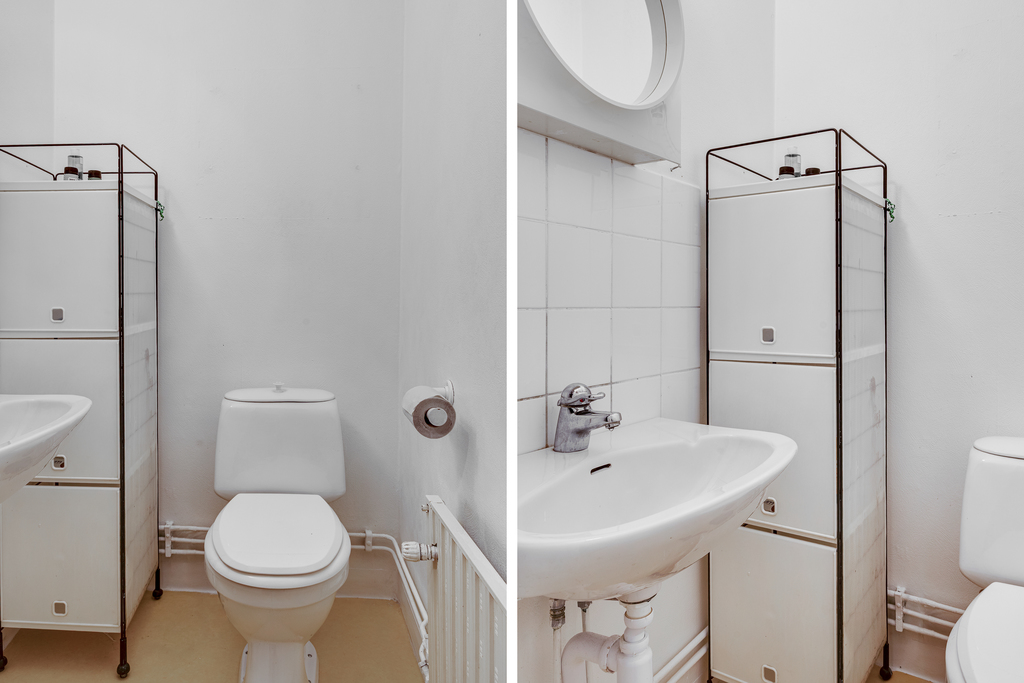 Badrum och separat wc