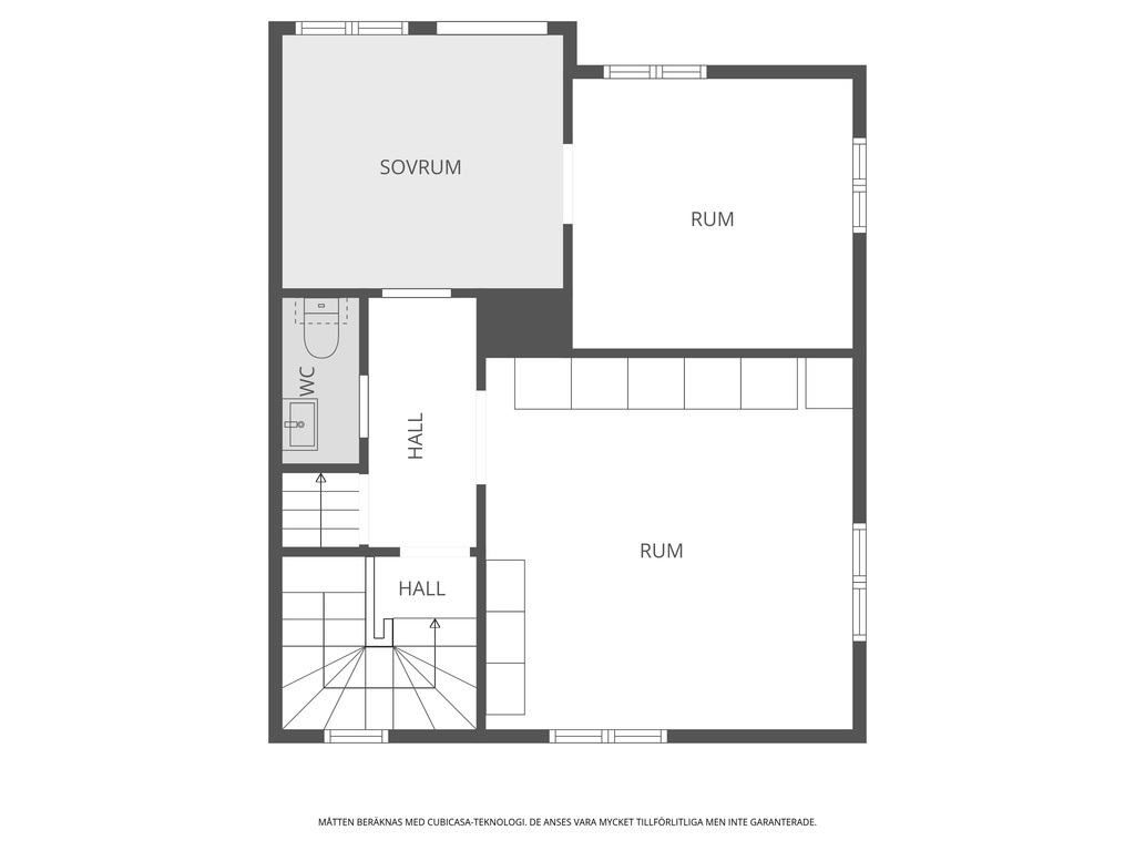 Planlösning övre plan